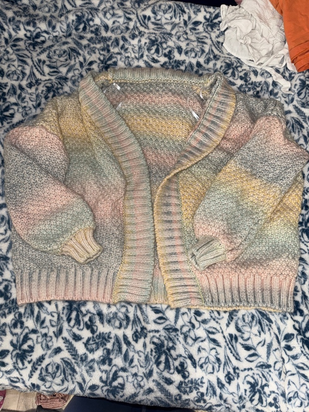 Ghanda Pastel Multi-Color Knit Cardigan